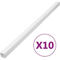 vidaXL Kabelgoot 40x40 mm 10 m PVC
