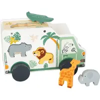 Small Foot - Houten Vormenstoof Jeep Safari, 6dlg.