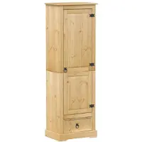 vidaXL Garderobekast Corona, 55x38x170 cm, massief grenenhout