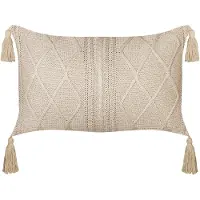 Beliani CAESIA - Sierkussen-Beige-Katoen