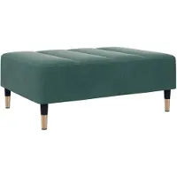 vidaXL Voetenbank 77x55x31 cm fluweel donkergroen