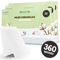 Mr. Green Mind Wasstrips ECO 360 Wasbeurten Fresh linen Milieuvriendelijke Wasmiddeldoekjes Wasvellen Wasmiddel Voordeelverpakking incl. wasverzachter