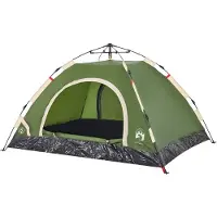 vidaXL Tent 2-persoons snelontgrendeling groen