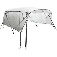 vidaXL Biminitop 4 bogen met mesh zijwanden 243x(170-182)x137 cm