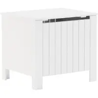 vidaXL Opbergbox met deksel RANA 60x49x54 cm massief grenenhout wit