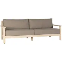 Cotoons Loungebank Chase Rope Graphite Aged Teak incl Kussen Smoke