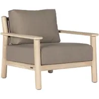 Cotoons Loungestoel Chase Rope Graphite Aged Teak incl Kussen Smoke