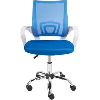 Beliani SOLID - Bureaustoel - Blauw - Polyester
