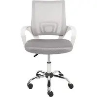Beliani SOLID - Bureaustoel - Grijs - Polyester