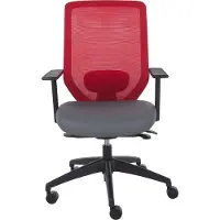 Beliani VIRTUOSO - Bureaustoel - Rood - Stof