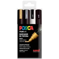 Posca Markeerset POSCA PC-5M GSWB 4 Onderdelen