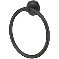 GROHE Essentials Handdoekring - 18cm - matte black 1024612430