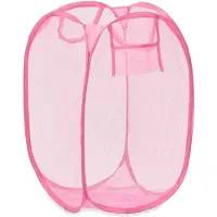 Kipit Wasmand flexibel/opvouwbaar - roze - kunststof - 33 x 33 x 58 cm - 60 liter - Wasmanden