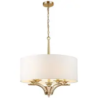 Cosmolight Atlanta Hanglamp Goud Wit E14 5x40W