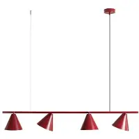 Aldex Hanglampe , Hängeleuchte Form 4, dimbare, Rood, Eetkamer, Metaal, Modern