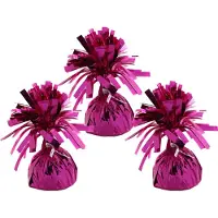 Haza Ballon gewichtjes - 3x - fuchsia - 170 gram - gewichtjes voor helium ballontrosjes