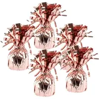 Haza Ballon gewichtjes - 5x - rose goud - 170 gram - gewichtjes voor helium ballontrosjes