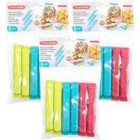 PlasticForte 18x afsluitclips / vershoudclips - 8 cm - keuken/voedsel zakjes afsluiten - Vershoudklemmen - vershoudknijpers