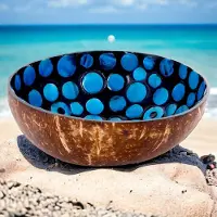 Noya 1x Kokosnoot Kom - Ø 14CM - Cocosbowl - Tapasschaal - Schaaltje