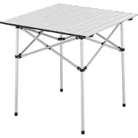 En.casa Tuintafel Castilenti klaptafel 70x70x70 cm zilverkleurig []