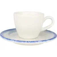 Bonna Espresso kopjes & schotel harena porselein set van 6