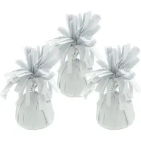 Haza Ballon gewichtjes - 6x - wit - 170 gram - gewichtjes voor helium ballontrosjes
