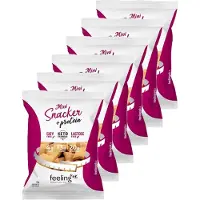 Feeling Ok | Crackers Naturel | 6 stuks | 6 x 50g | Eiwitrijke voeding | Koolhydraatarme Crackers