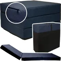 Viking Choice - Opvouwbaar matras - 195x65x10 cm - wasbare hoes - donkerblauw