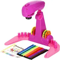 Springos Tekenprojector - Tekenen - Speelgoed - Voor Kinderen - Met Stiften en Notitieboekje