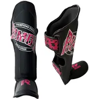 Rumble Scheenbeschermers Kickboksen Kinder Camo Zwart-Roze XL