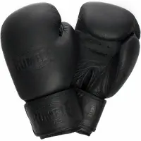 Rumble Retro Zwart Leer (kick)bokshandschoen 14 Oz