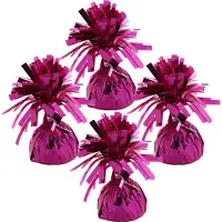 Haza Ballon gewichtjes - 8x - fuchsia - 170 gram - gewichtjes voor helium ballontrosjes