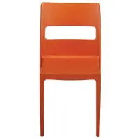 S•CAB Designstoel, terrasstoel, campingstoel SAI in oranje van het Italiaanse . Verpakt per 6 stuks en 5 jaar garantie!