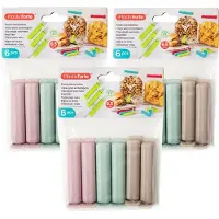 PlasticForte 18x afsluitclips / vershoudclips - 6 cm - keuken/voedsel zakjes afsluiten - Vershoudklemmen - vershoudknijpers