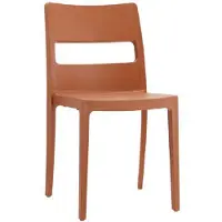 S•CAB Designstoel, terrasstoel, campingstoel SAI in terracotta van het Italiaanse . Verpakt per 6 stuks en 5 jaar garantie!