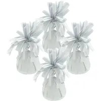 Haza Ballon gewichtjes - 8x - wit - 170 gram - gewichtjes voor helium ballontrosjes