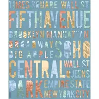 Dutch Wallcoverings - Loft- letters blauwgroen - M508-04