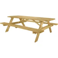 Thuishout Picknicktafel Deluxe 240 x 70 cm