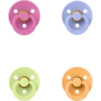 BIBS fopspeen 0-6 maanden set 4 stuks Bubblegum,Hush.Matcha en Sunkissed maat 1