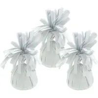 Haza Ballon gewichtjes - 3x - wit - 170 gram - gewichtjes voor helium ballontrosjes