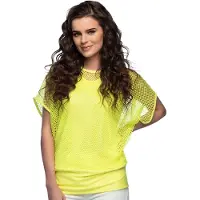 Coppens Visnet top neon geel | Maat One Size