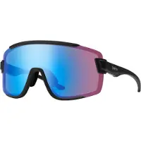 Smith - Zonnebrillen - Wildcat|Matte Black|ChromaPop Low Light Rose Blue Mirror voor Unisex - Zwart