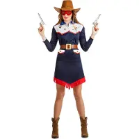 Boland - Kostuum Cowgirl Samantha (S) - Volwassenen - Cowgirl - Western - Wilde Westen