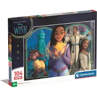 Clementoni - Puzzel - Super 104 Stukjes - Wish Disney - Kinderpuzzel