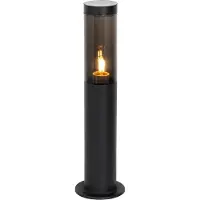 QAZQA Moderne buitenpaallamp zwart 45 cm IP44 - Rox