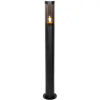 QAZQA Moderne buitenpaallamp zwart 110 cm IP44 - Rox