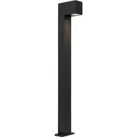 QAZQA Industriële staande buitenlamp zwart 80 cm IP44 - Baleno