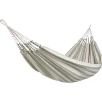 Naya Nayon Hangmat Cool Summer Moss Dubbel (2-persoons) - 160 x 340 cm - 100 % katoen - handgemaakt in Ecuador