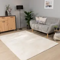 Paco Home Vloerkleed Woonkamer Laagpolig Wasbaar In Wasmachine Eenkleurig Zacht 60x100 cm