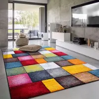 Paco Home Vloerkleed Woonkamer Laagpolig Modern Patroon Geometrisch 3D 160x230 cm